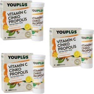 Vitamin C Çinko Propolis 20 Tablet 3'lü Paket