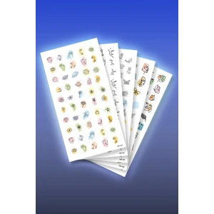 5'li Tırnak Dövmesi Seti, Tırnak Sticker Seti, Nail Art, Tattoo