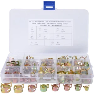 80X Bahar Klipsi Hortum Vakum Hattı Silikon Boru Tüp Kelepçe Fastener 6-15MM (Yurt Dışından)