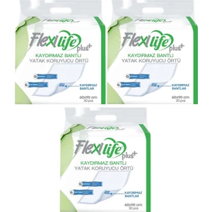 Flexi Life Flexi LifeFlexi Life Hasta Alt Açma Yatak Koruyucu Örtü 60*90 Cm 90 Adet Kaydırmaz