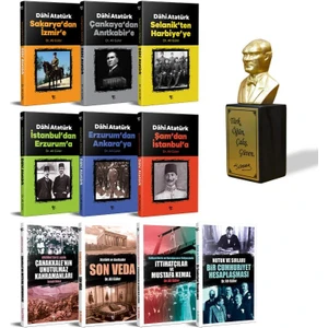 Atatürk'ü Anlamak Seti - 10 Kitap ve Atatürk Büstü Altın