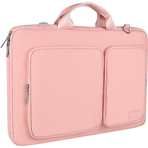 ST11 Polyester Ayrılabilir Omuz Askısı Ile Kalınlaşmış Laptop Çantası, Boyutu: 15.6 Inç (Pembe) (Yurt Dışından)