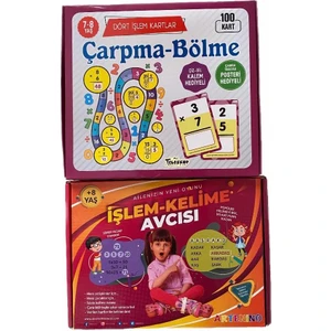 Işlem Kelime Avcısı+7-8 Yaş Çarpma Bölme Dört Işlem Kartlar
