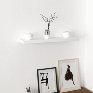 Gizli Tutuculu Duvar Rafı 80 cm - P.beyaz