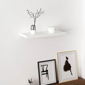 Gizli Tutuculu Duvar Rafı 60 cm - Beyaz