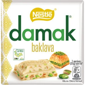 Damak Baklava Kare Çikolata 60 gr 6'lı Paket
