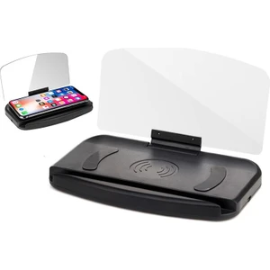 10 W 5 W Qi Kablosuz Şarj Araba Gps Projektör Hud Head Up Ekran Telefon Tutucu Şarj Iphone Samsung Huawei Lg Smartphone | Kablosuz Şarj (Yurt Dışından)