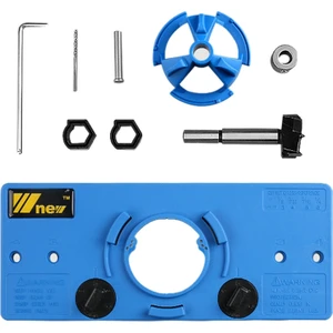 Guangdong Spirit 15-35MM Gizli Fincan Tarzı Menteşe Jig Sıkıcı Delik Matkap Kılavuzu + Ahşap Kesici Marangoz F Ağaç Işleme Aletleri(Yurt Dışından)