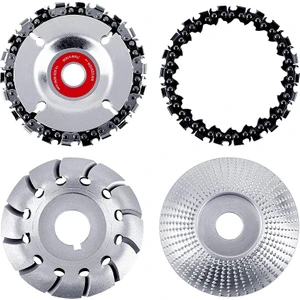 Guangdong Spirit 4 Adet Açı Öğütücü Ahşap Taşlama 12 Diş Ahşap Parlatma Şekillendirme Diski Ahşap Taşlama Ahşap Kesme Için(Yurt Dışından)