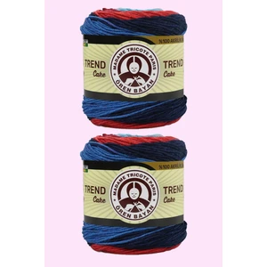 Ören Bayan 2 Adet Trend Cake Batik Ebruli El Örgü Ipi 622