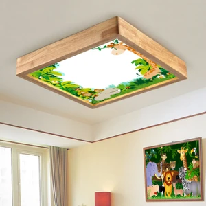 Wood Design World Ahşap Çerçeve Tavan LED Aydınlatma