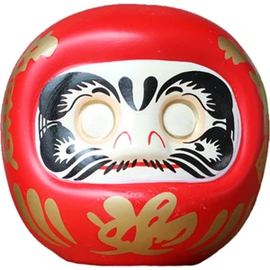 B Baosity Japon Seramik Daruma Bebek Sikke Banka Ofis Craft Şanslı Charm Heykelcik Kırmızı (Yurt Dışından)