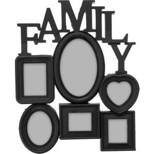 Aile Fotoğraf Çerçevesi Duvara Monte Resim Çerçeveleri Ofis Parti Prop Tv Duvar Için Siyah