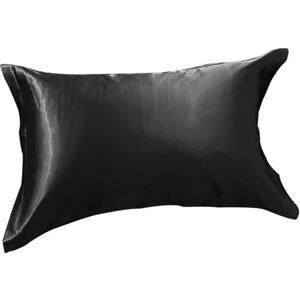 B Baosity 100% Dut Ipek Yastık Kılıfı King - Boyutu 19 x 29 "- Yastık Kılıfı Siyah (Yurt Dışından)