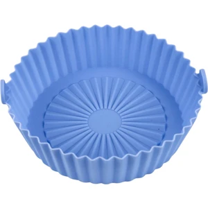 Çok Fonksiyonlu Isıya Dayanıklı Silikon Fritöz Kabı - Mavi (Yurt Dışından)