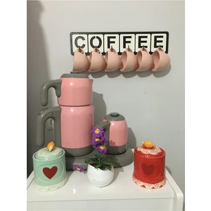 Güneş Lazer Coffee Yazılı Fincan ve Kupa Askılığı