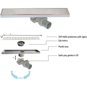 Line 4e Plain Izgaralı 40 cm Lineer