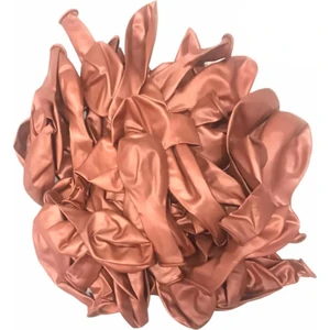 Patladı Gitti 12 Inç Krom Rose Gold Balon 10 Adet