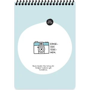 Hisli Şeyler A5 Çizgili Defter - Kimseleri Çekemem