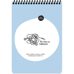 Hisli Şeyler A5 Çizgili Defter - Bu Aralar Karışığım
