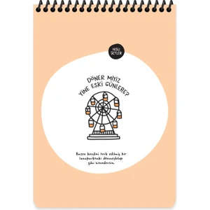 Hisli Şeyler A5 Çizgili Defter - Döner Miyiz Yine Eski Günlere