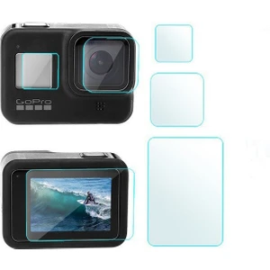 Hero 8 Temperli Cam Ekran Koruyucu Gopro Hero 8 Uyumlu