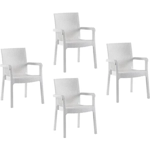 Markiz Rattan Koltuk Beyaz | 4'lü Set