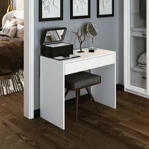 Arya Novella Mode Çekmeceli Beyaz Makyaj Masası/dresuar/çalışma Masası Make Up Desk