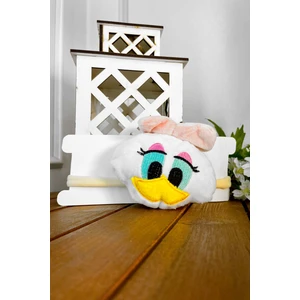 Şubu Tasarım Daisy Duck Figürlü Lastikli Bebek Bandanası Beyaz SBT525