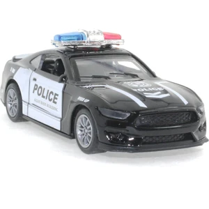 Die Cast Çek Bırak Metal Siyah Polis Arabası