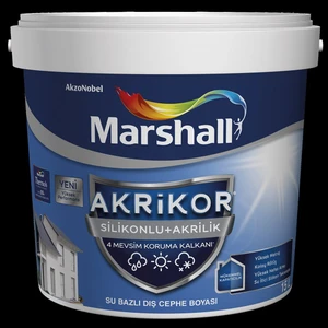 Akrikor Silikonlu Akrilik Bm Baz Dış Cephe Boyası 7,5 Lt