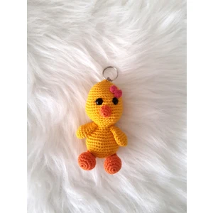 Oyuncak Park Maskot Şirin Civciv Amigurumi  Anahtarlık Oyuncak