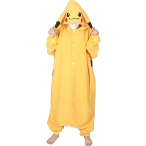 Yetişkin Kigurumi Pikachu Kostümü