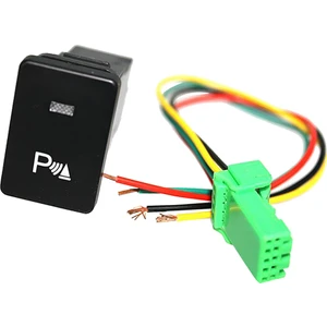 Toyota Için Bağlayıcı Tel Kiti Ile LED Push Button Anahtarı - Park Sembolü Park Yeri (Yurt Dışından)