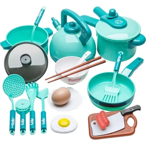 20X Pretend Pot ve Tavalar Setleri Oyuncaklar Tencere Öğrenme Oyuncaklar Hediye Bebek Yeşil Için (Yurt Dışından)