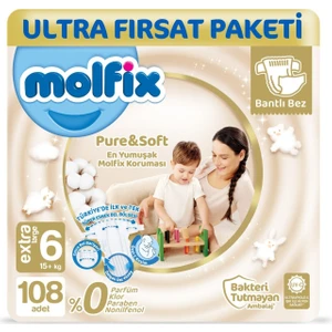 Pure&soft 6 Beden E.large Ultra Fırsat Paketi 108 Adet