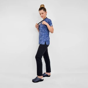 Nur Medikal Giyim Harita Desenli Likralı Alt Üst Takım