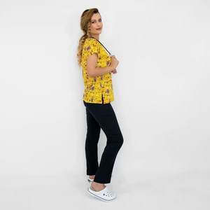 Nur Medikal Giyim Emoji Desenli Likralı Alt Üst Takım