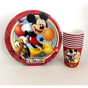 Best Parti Mıckey Mouse Tabak, Bardak Seti 16 Kişilik