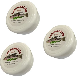 Lokman Life 3 Kutu Alabalık Yağı Kremi 3 x 50 ml