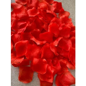 Yapay Kırmızı Gül Yaprağı 5X5CM 96 Adet - Yapay Gül Yaprak