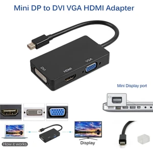 Guangdong Spirit MacBook Pro Mac Air Için Mini Display Port Thunderbolt - HDMI VGA DVI Adaptörü   (Yurt Dışından)