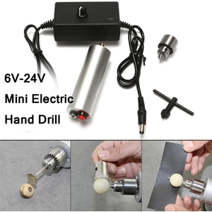 Guangdong Spirit Dıy Mini 6V-24V Elektrikli El Matkabı Dc Motor + Jt0 Chuck 24V Güç Sup   (Yurt Dışından)