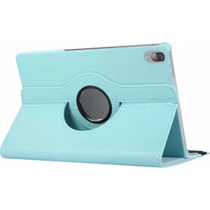 Case 4U Lenovo M10 TB-X605F Tablet Kılıfı 360 Derece Dönebilen Stand Olabilen Tam Koruyan Kılıf Mavi