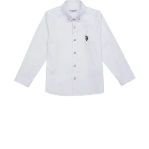 U.S. Polo Assn. Erkek Çocuk Beyaz Gömlek 50247649-VR013