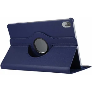 Case 4U Lenovo M10 TB-X505F Tablet Kılıfı 360 Derece Dönebilen Stand Olabilen Tam Koruyan Kılıf Lacivert