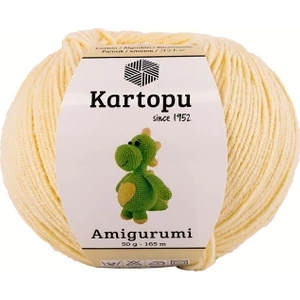 Amigurumi Pamuklu Oyuncak Örgü Ipliği Açık Sarı K331 50 gr