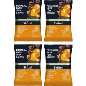 Portakallı Hazır Türk Kahvesi 100 gr 4 Adet