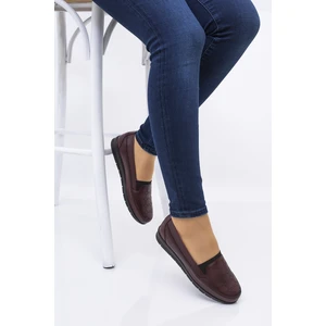 TRZ350 Içi  Deri Topuk Jelli Ortopedik Günlük Anne Ayakkabı