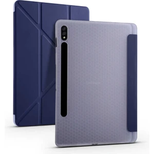 Galaxy Tab S7 Fe Lte (T737-T736-T733-T730) Kalemlikli Premium Standlı Katlanabilir Uyku Modu Özellikli Tablet Kılıfı